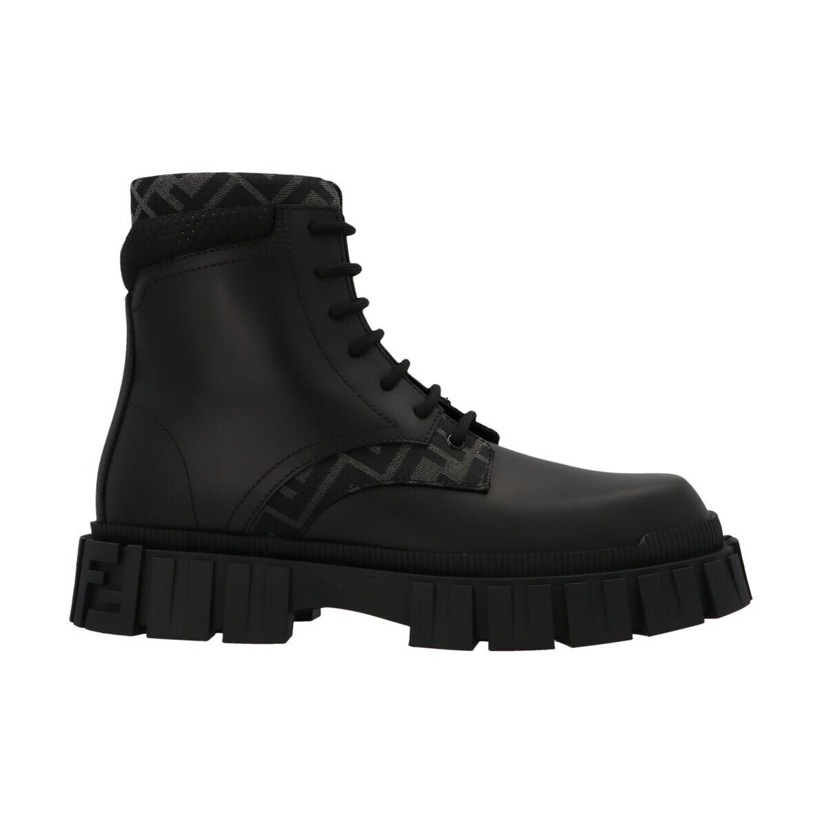 FENDI フェンディ Black Logo insert combat boots ブーツ メンズ 秋冬2021 7U1458ADMKF1DV5 【関税・送料無料】【ラッピング無料】 ju