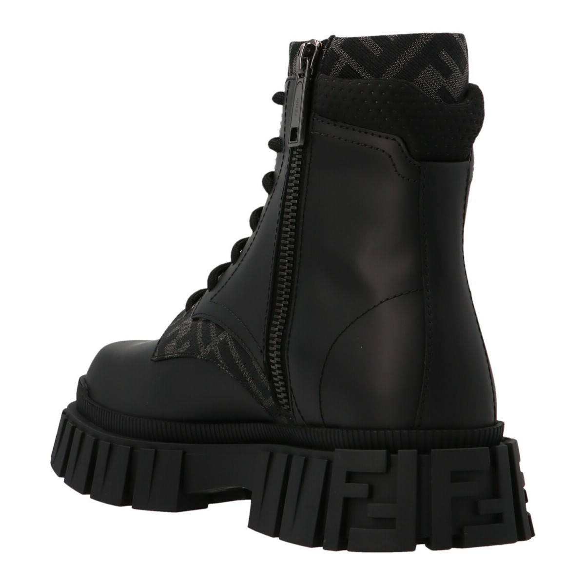 FENDI フェンディ Black Logo insert combat boots ブーツ メンズ 秋冬2021 7U1458ADMKF1DV5 【関税・送料無料】【ラッピング無料】 ju
