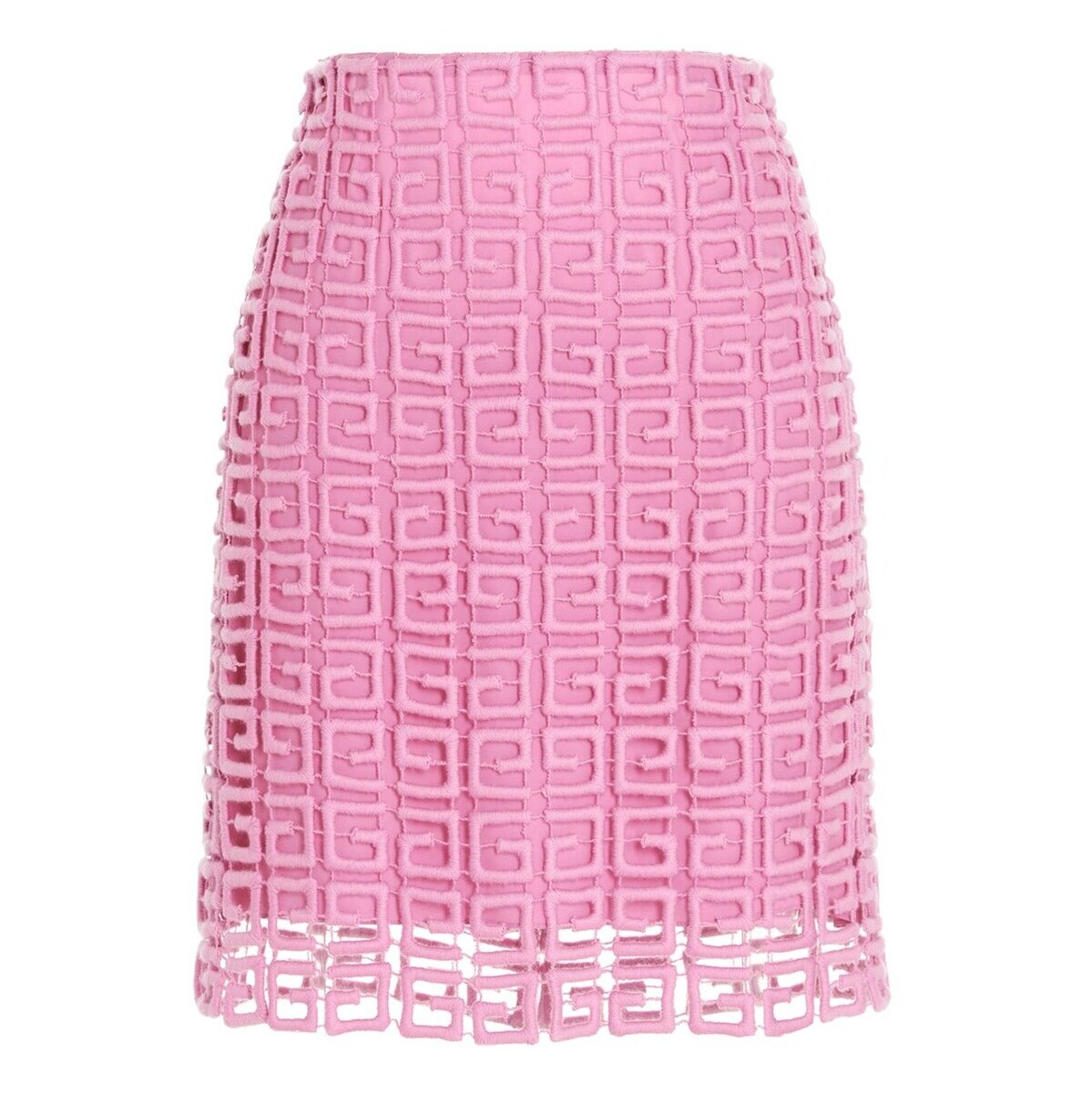 GIVENCHY/ジバンシィ Pink '4G Guipure’ skirt レディース 秋冬2021 BW40HP20AQ650 ju