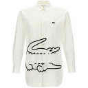 ラコステ 【15,000円以上1,000円OFF!!】 COMME DES GARCONS コム デ ギャルソン ホワイト White/Black Comme Des Garcons shirt x Lacoste shirt シャツ メンズ 秋冬2023 FLB013W231 【関税・送料無料】【ラッピング無料】 ju