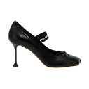 ミュウミュウ MIU MIU ミュウ ミュウ ブラック Black Logo leather pumps パンプス レディース 秋冬2023 5I793DFDX85XUUF0002 【関税・送料無料】【ラッピング無料】 ju