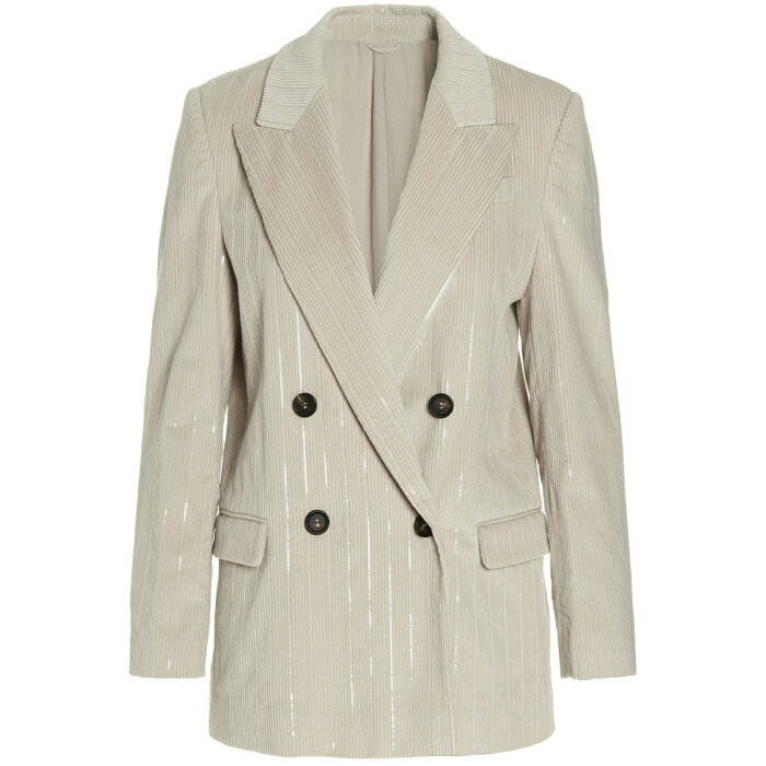 BRUNELLO CUCINELLI ブルネロクチネリ Beige Corduroy blazer jacket ジャケット レディース 秋冬2022 MB0232423C5782 【関税・送料無料】【ラッピング無料】 ju