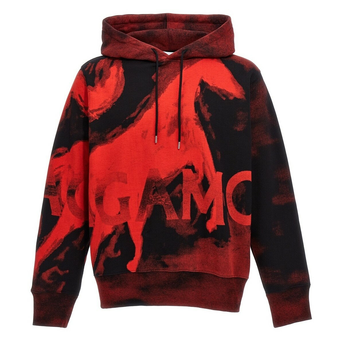 FERRAGAMO フェラガモ マルチカラー Multicolor 'Mustang' hoodie トレーナー メンズ 秋冬2023 0765314NERORED 【関税・送料無料】【ラッピング無料】 ju