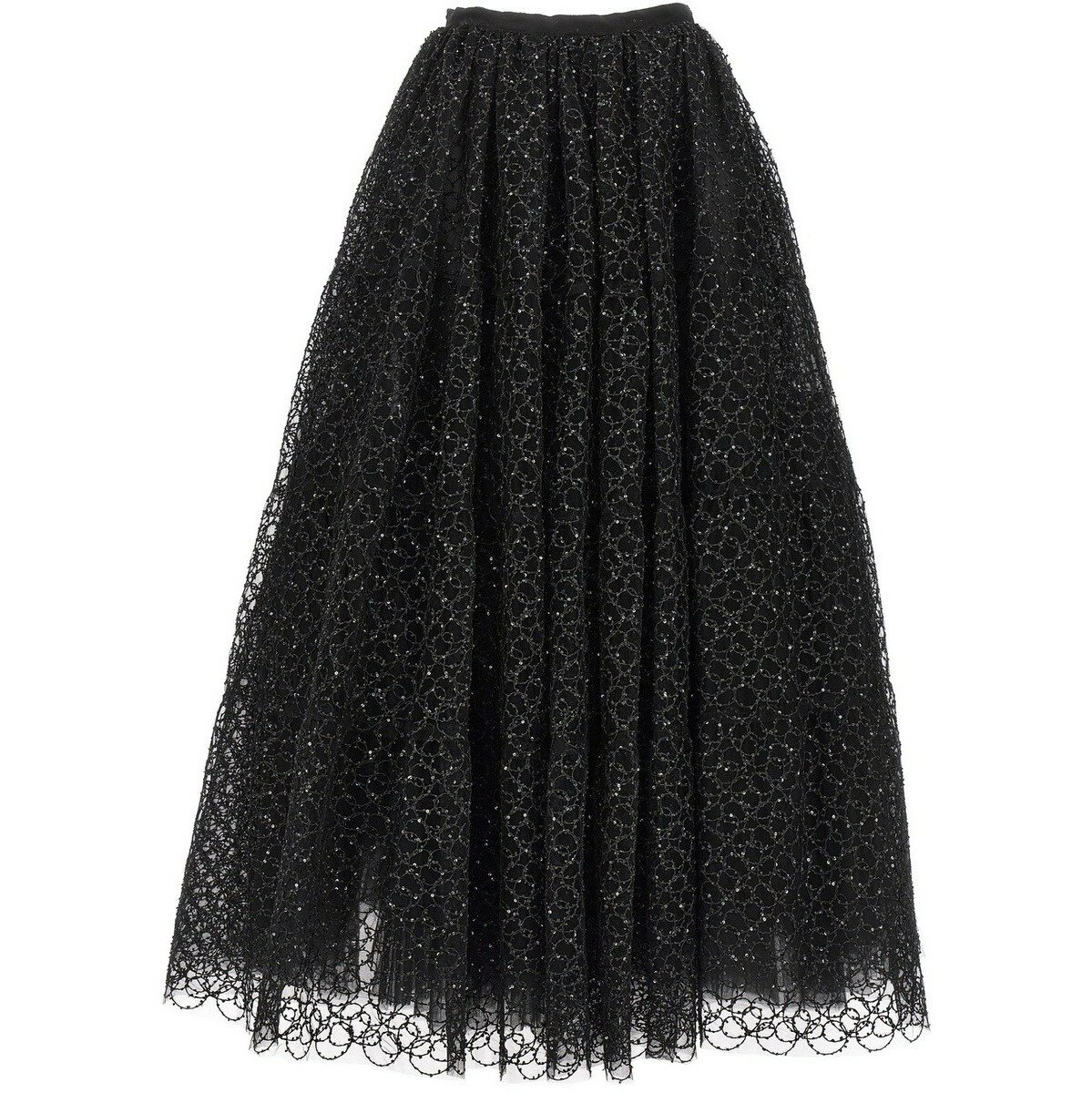 GIAMBATTISTA VALLI ジャンバティスタ ヴァリ ブラック Black Embroidered tulle skirt スカート レディース 秋冬2023 23FWSVTE2049C4MIC9999 【関税・送料無料】【ラッピング無料】 ju