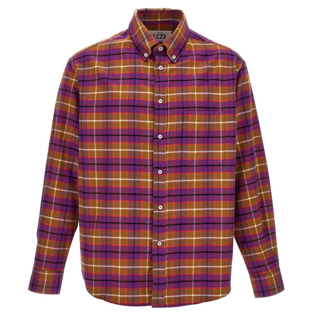 LC23 エルシーニジュウサン マルチカラー Multicolor 'Check flannel' shirt シャツ メンズ 秋冬2023 S..