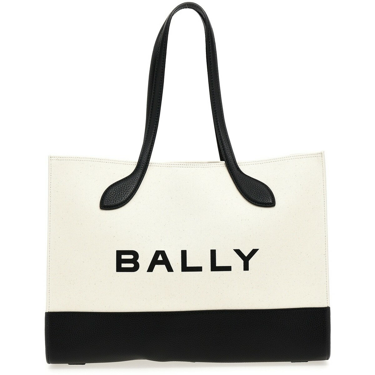 BALLY Х꡼ ۥ磻 White/Black Bar Keep On shopper ȡȥХå ǥ 2023 WAE02XCV034I182O ڴǡ̵ۡڥåԥ̵ ju