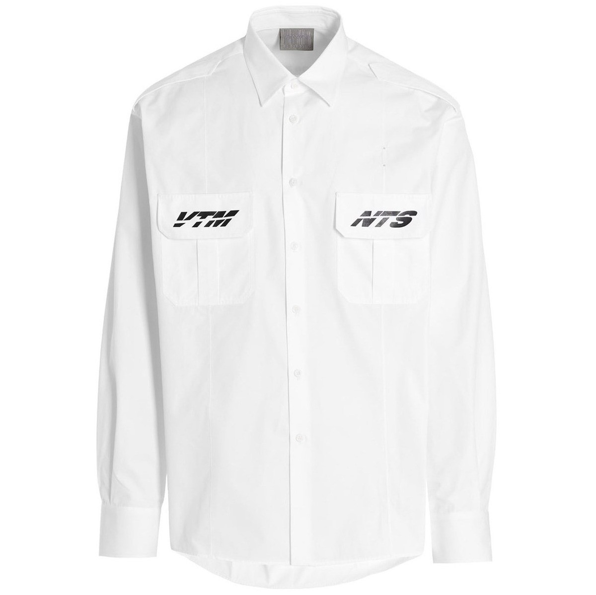 VTMNTS ヴェトモン White 'Police’ shirt シャツ メンズ 春夏2022 VL12SH250WWHITE 【関税・送料無料】【ラッピング無料】 ju