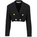 【本日ポイント4倍!!】 パーム エンジェルス PALM ANGELS スーツジャケット スーツ ジャケット レディース ブラック Suit Jackets Cropped blazer PWEN032E23FAB00110761076 Black 関税 送料無料 ラッピング無料 2023AW ju