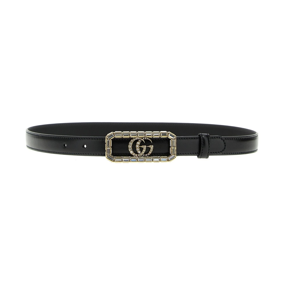 グッチ ベルト（レディース） 【本日5の付く日ポイント4倍!】 GUCCI グッチ ブラック Black 'Double G' belt ベルト レディース 秋冬2023 7515530YAUG1081 【関税・送料無料】【ラッピング無料】 ju