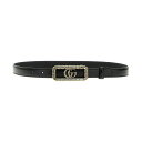 グッチ ベルト（レディース） GUCCI グッチ ブラック Black 'Double G' belt ベルト レディース 秋冬2023 7515530YAUG1081 【関税・送料無料】【ラッピング無料】 ju