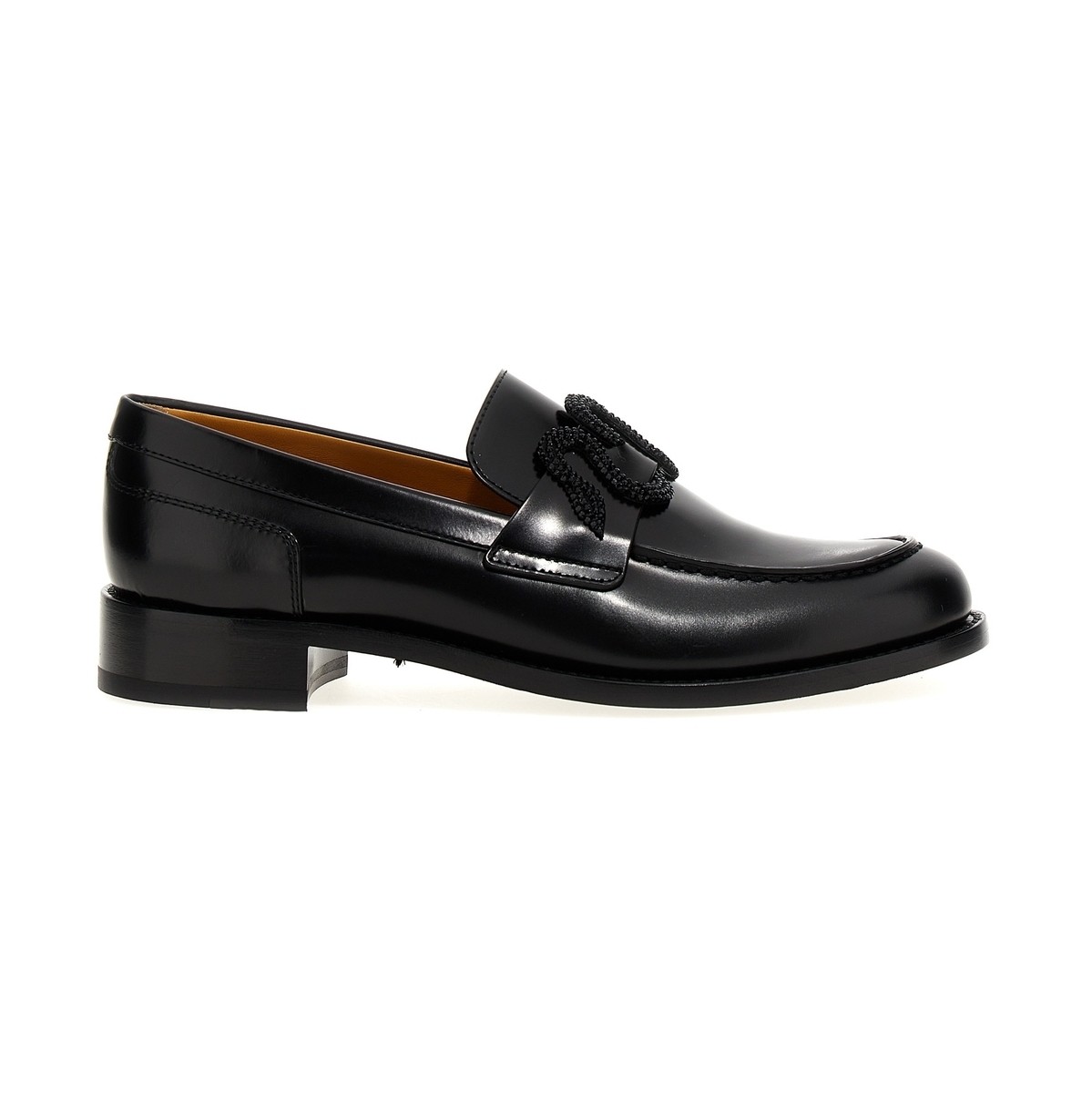 【5のつく日は全商品ポイント4倍】 RENE CAOVILLA レネ カオヴィラ ブラック Black 'Morgana' loafers ローファー レディース 秋冬2023 C118500200001V050 【関税・送料無料】【ラッピング無料】 ju