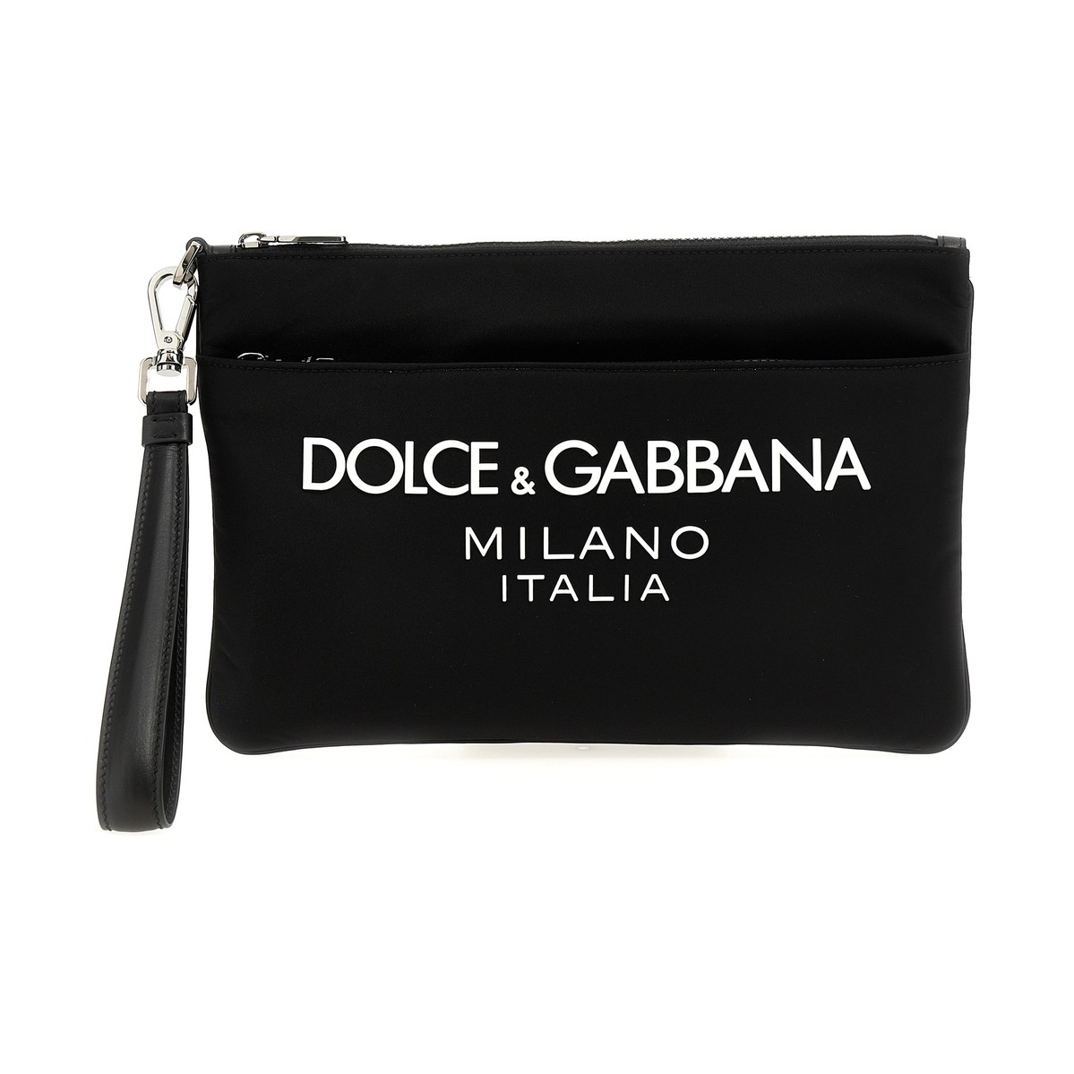 セカンドバッグ DOLCE&GABBANA ドルチェ&ガッバーナ ブラック Black Logo print clutch bag バッグ メンズ 秋冬2023 BP3259AG1828B956 【関税・送料無料】【ラッピング無料】 ju