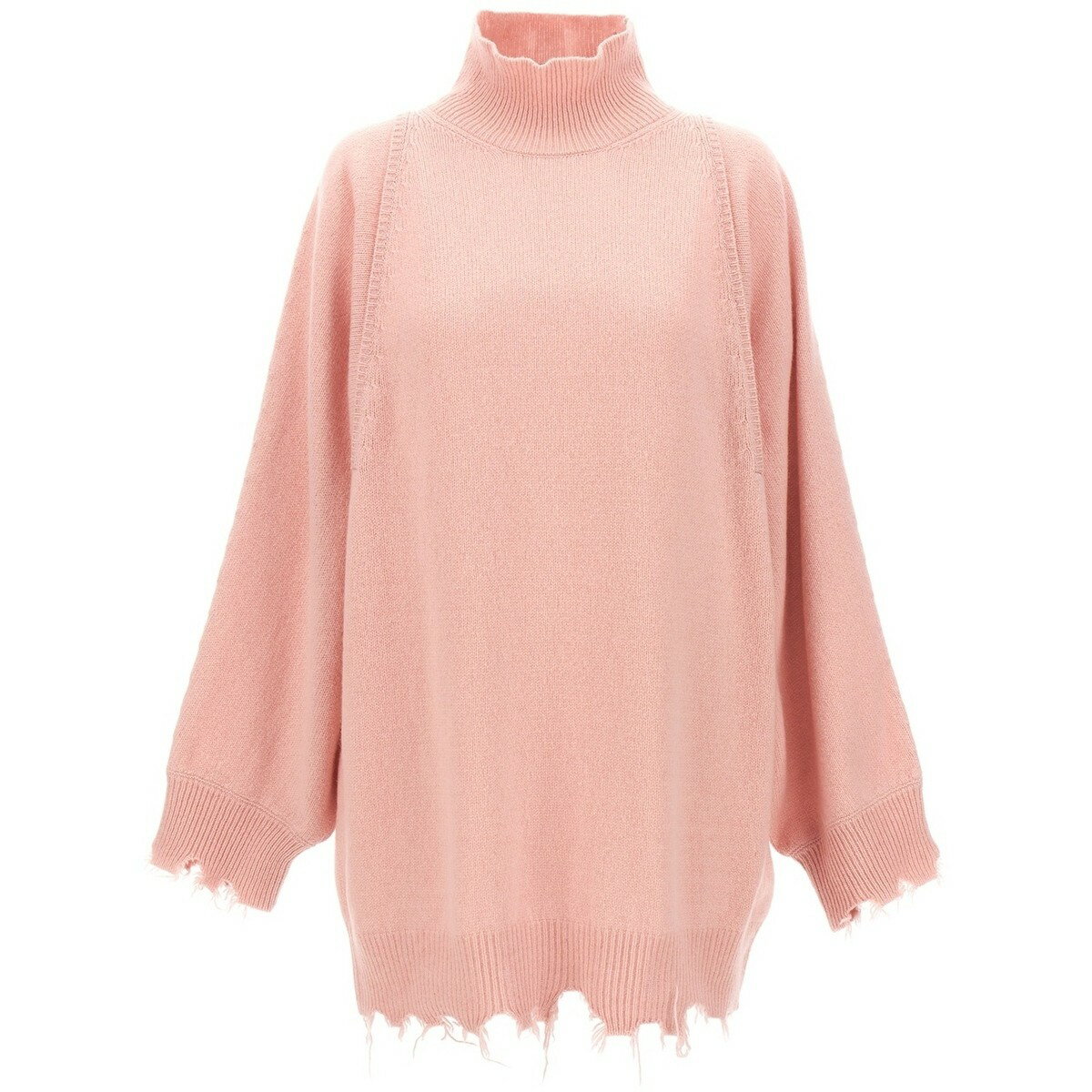 【土日限定クーポン配布中！】 NUDE ヌード ピンク Pink Fringed hem sweater ニットウェア レディース 秋冬2023 110102902 【関税・送料無料】【ラッピング無料】 ju