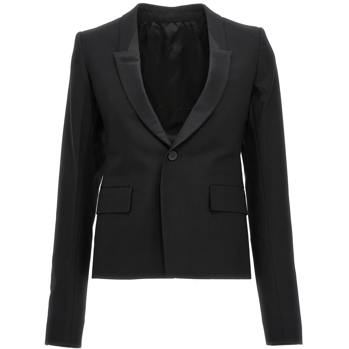 【土日限定クーポン配布中！】 RICK OWENS リック オウエンス ブラック Black '60CM Soft' blazer ジャケット レディース 秋冬2023 RP02C1764ZLSC09 【関税・送料無料】【ラッピング無料】 ju