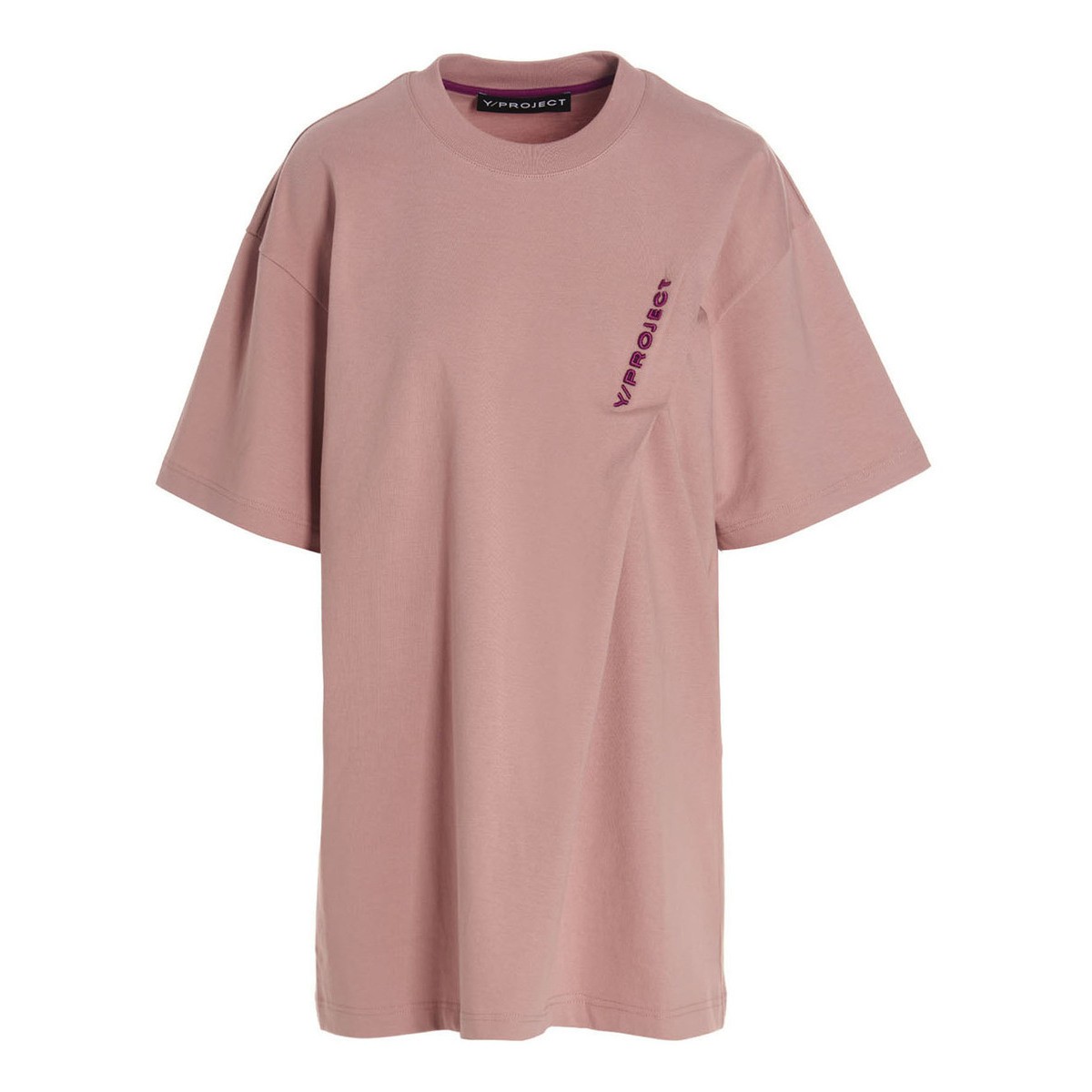 Y/PROJECT ワイ プロジェクト Pink Logo embroidery T-shirt Tシャツ レディース 秋冬2022 TS71S23SALMON 【関税・送料無料】【ラッピング無料】 ju