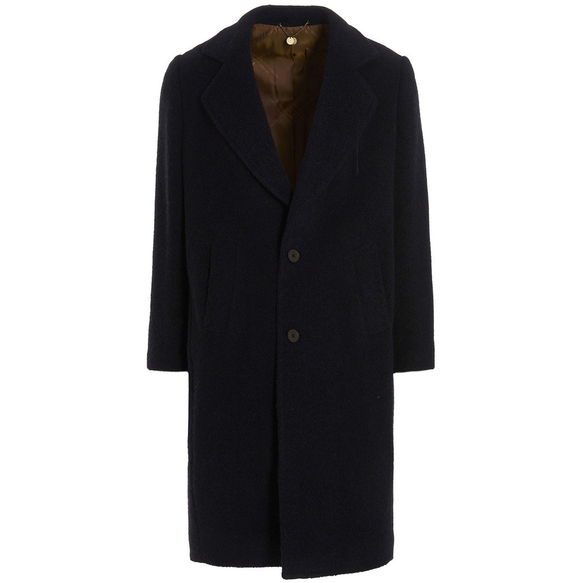 【土日限定クーポン配布中！】 MAURIZIO MIRI マウリッツォ ミリ ブルー Blue 'Gregoriany' coat コート メンズ 秋冬2022 GREGORY77001BLU 【関税・送料無料】【ラッピング無料】 ju