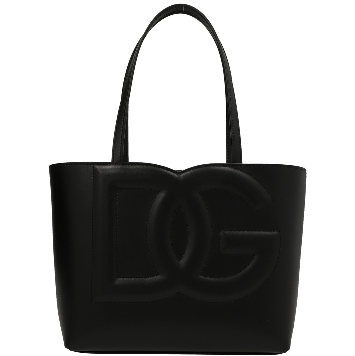 トートバッグ DOLCE&GABBANA ドルチェ&ガッバーナ ブラック Black Small logo shopping bag トートバッグ レディース 春夏2024 BB7337AW57680999 【関税・送料無料】【ラッピング無料】 ju