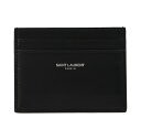 SAINT LAURENT PARIS イヴ サンローラン ブラック Black Logo card holder 財布 メンズ 秋冬2023 3759460U90N1000 【関税・送料無料】【ラッピング無料】 ju