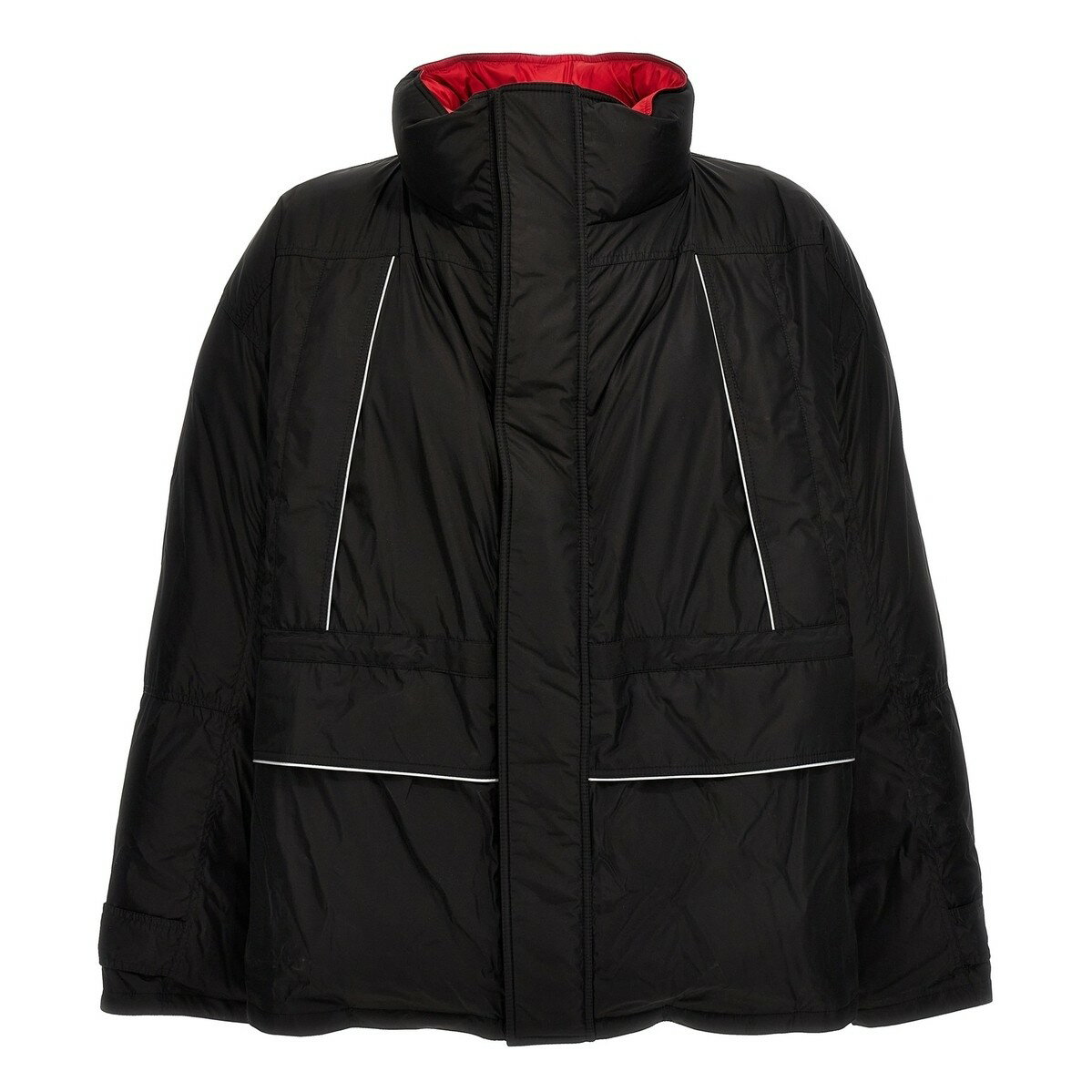 【土日限定クーポン配布中！】 BALENCIAGA バレンシアガ ブラック Black 'Wrap' parka ジャケット メンズ 秋冬2023 751715TNO191000 【関税・送料無料】【ラッピング無料】 ju