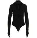【1000円OFFクーポン配布中!!】 アンブッシュ AMBUSH アンダーウェア レディース ブラック Underwear 'Heart Shaped Gloves' bodysuit BWDD008F22JER00110001000 Black 関税 送料無料 ラッピング無料 2022AW ju