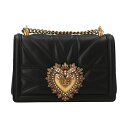 【15,000円以上1,000円OFF!!】 DOLCE&GABBANA ドルチェ&ガッバーナ ブラック Black 'Devotion' midi crossbody bag バッグ レディース 秋冬2023 BB7158AW43780999 【関税・送料無料】【ラッピング無料】 ju