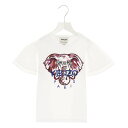 KENZO ケンゾー White Logo embroidery T-shirt Tシャツ ガールズ 秋冬2022 K15570BIANCO 【関税・送料無料】【ラッピング無料】 ju