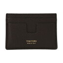 TOM FORD トム フォード ブラウン Brown Logo print card holder 財布 メンズ 春夏2024 Y0232LCL158G1B051 【関税・送料無料】【ラッピング無料】 ju