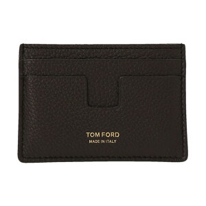 【15,000円以上1,000円OFF!!】 TOM FORD トム フォード ブラウン Brown Logo print card holder 財布 メンズ 春夏2024 Y0232LCL158G1B051 【関税・送料無料】【ラッピング無料】 ju