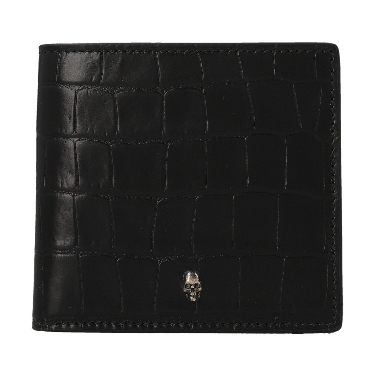 アレキサンダー・マックイーン ミニ財布 メンズ ALEXANDER MCQUEEN アレキサンダー マックイーン ブラック Black 'Mini Skull' wallet 財布 メンズ 秋冬2023 649202DZTIY1000 【関税・送料無料】【ラッピング無料】 ju