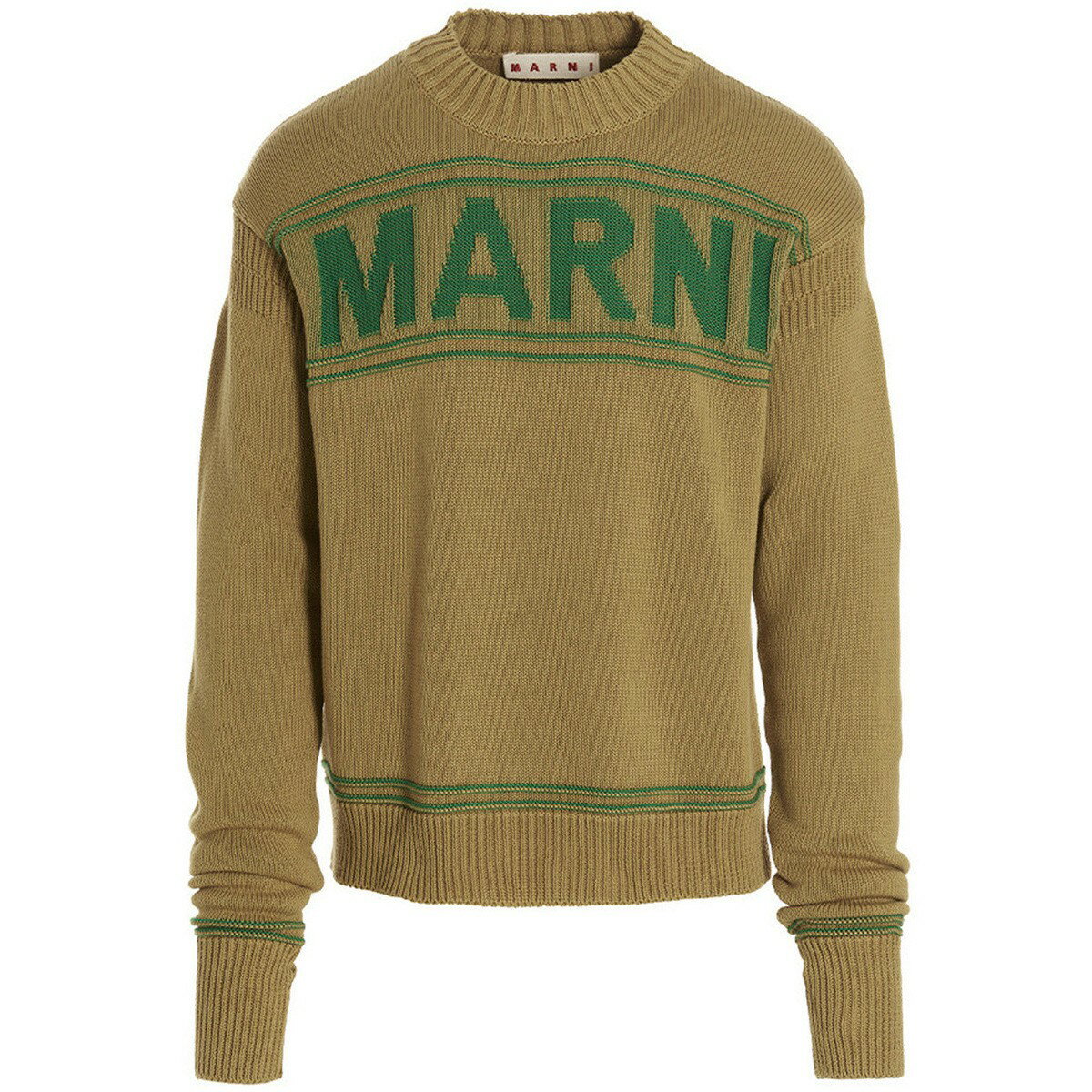 MARNI マルニ Beige 'Marni Logo' sweater ニットウェア メンズ 春夏2023 GCMG0293Q0UFC40000V24 【関税・送料無料】【ラッピング無料】 juのサムネイル