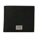 【15,000円以上1,000円OFF!!】 DOLCE&GABBANA ドルチェ&ガッバーナ ブラック Black Logo plaque wallet 財布 メンズ 秋冬2023 BP1321AG21980999 【関税・送料無料】【ラッピング無料】 ju