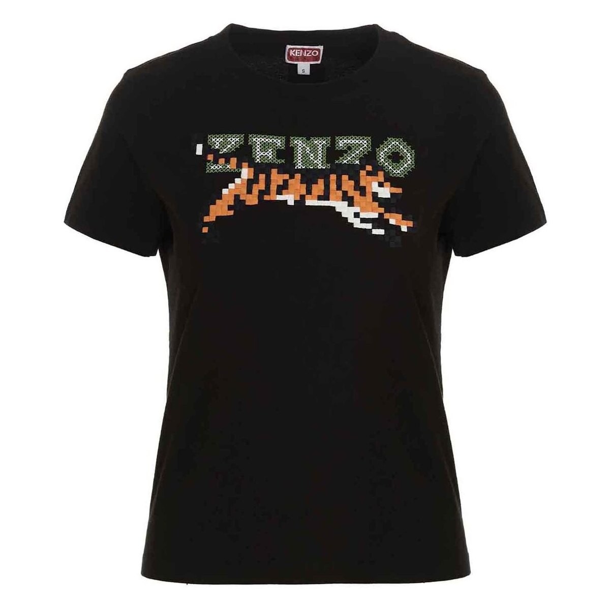 KENZO ケンゾー Black T-shirt 'Kenzo Pixel' Tシャツ レディース 春夏2023 FD52TS0124SG99J 【関税・送料無料】【ラッピング無料】 juのサムネイル