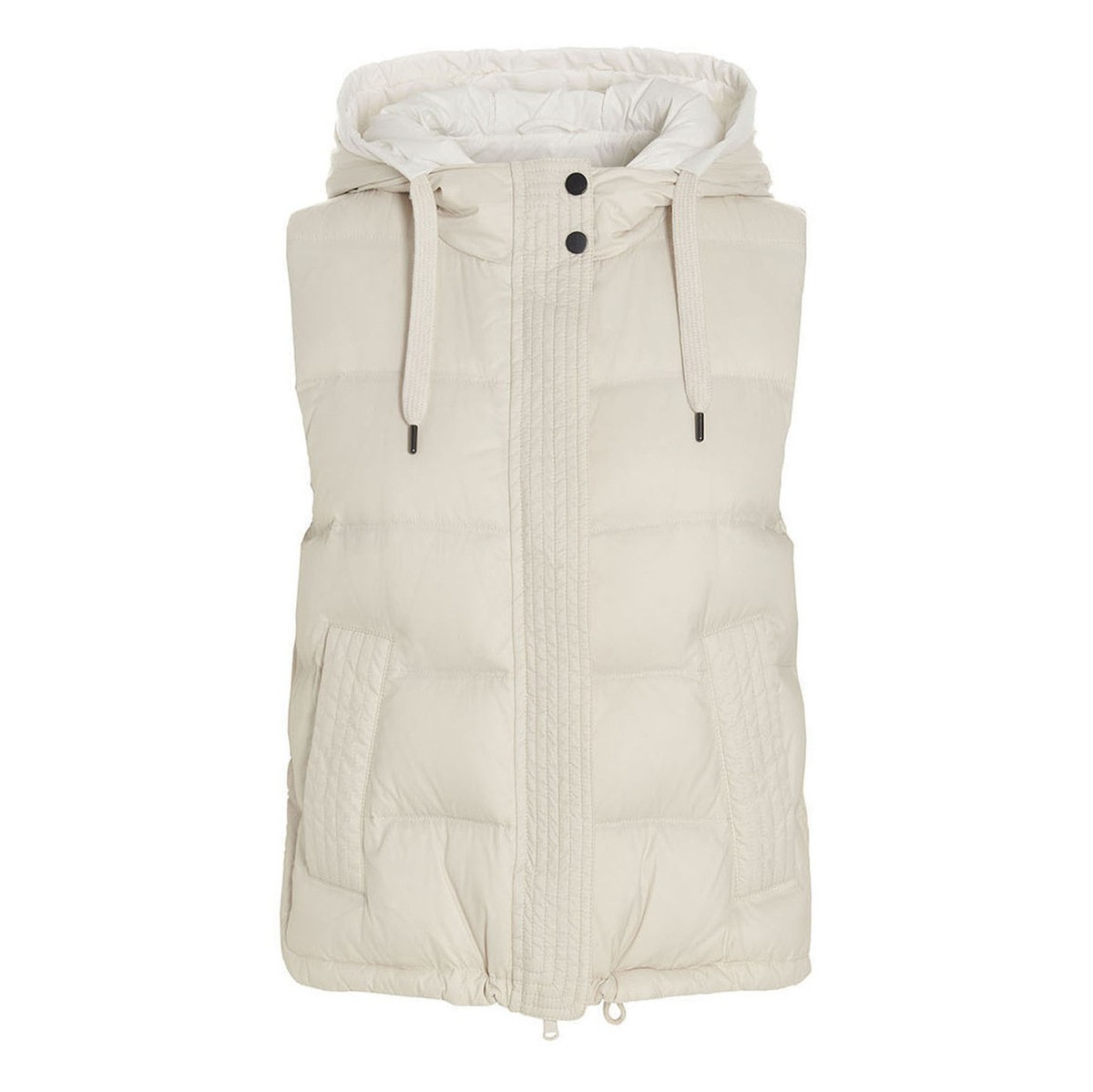 BRUNELLO CUCINELLI ブルネロクチネリ ホワイト White Padded hooded vest トップス レディース 春夏2023 MR4052645C2350 【関税・送料無料】【ラッピング無料】 ju