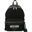 MOSCHINO モスキーノ ブラック Black Logo backpack バックパック メンズ 秋冬2023 A760682012555 【関税・送料無料】【ラッピング無料】 ju