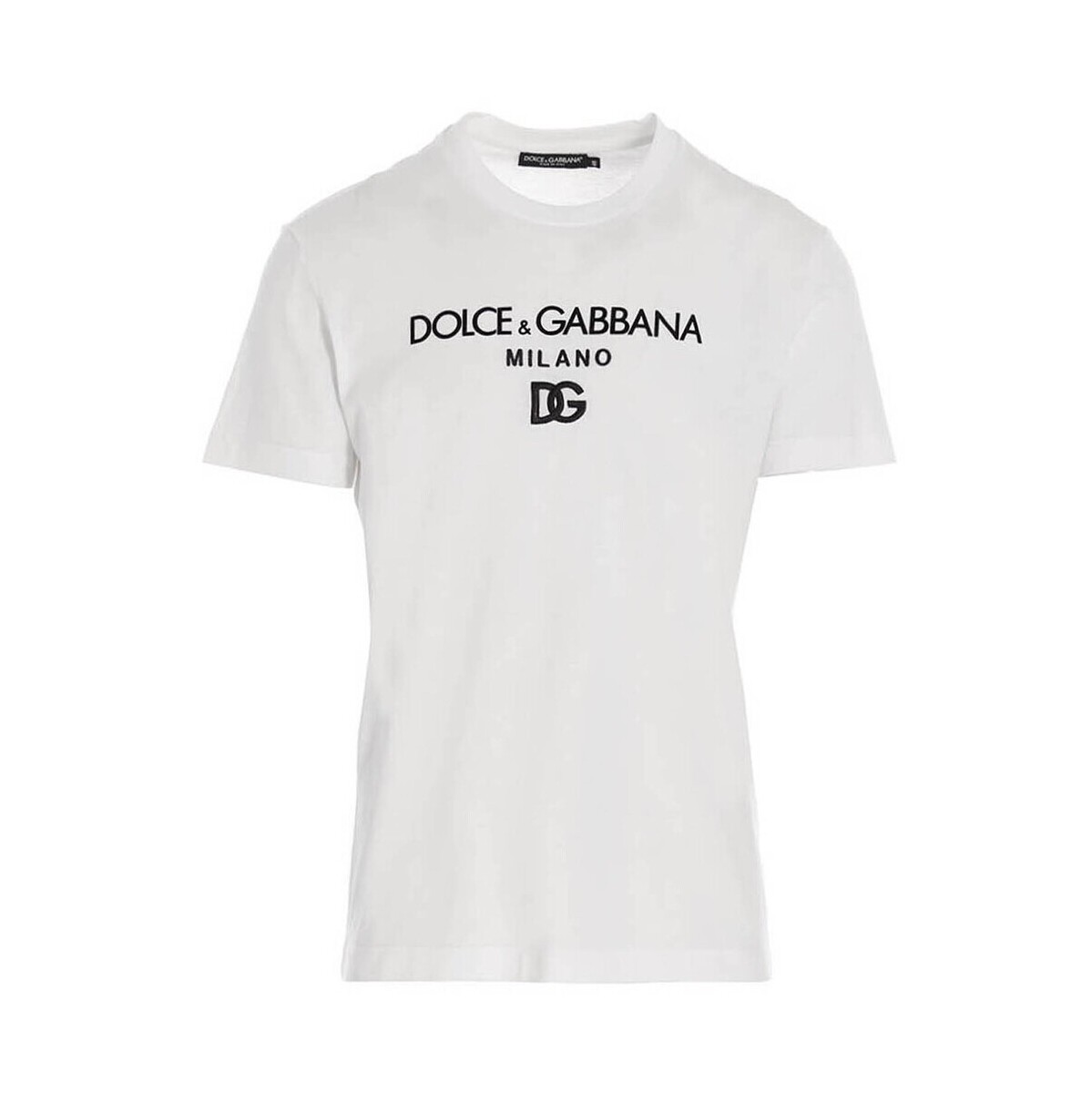ドルチェ&ガッバーナ 【毎月1日はエントリーでポイント3倍！】 DOLCE&GABBANA ドルチェ&ガッバーナ ホワイト White T-shirt 'DG Essential' Tシャツ メンズ 秋冬2023 G8PD7ZG7B9XW0800 【関税・送料無料】【ラッピング無料】 ju