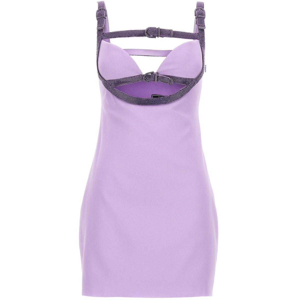 VERSACE ヴェルサーチ パープル Purple Versace x Dua Lipa crystal cut out dress ドレス レディース 秋冬2023 10116171A087071L720 【関税・送料無料】【ラッピング無料】 ju