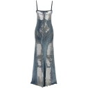 DIESEL ディーゼル ブルー Light Blue 'M-Claudia' long dress ドレス レディース 秋冬2023 A123950BNAC8NC 【関税・送料無料】【ラッピング無料】 ju