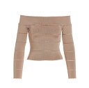 アレクサンドル ボーティエ ALEXANDRE VAUTHIER Tシャツ トップス レディース ピンク T-shirts and tops Off-shoulder top 231KTO1809BLUSH Pink 関税 送料無料 ラッピング無料 2023SS ju