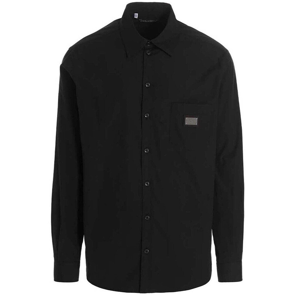 ドルチェ&ガッバーナ 【本日5の付く日ポイント4倍!】 DOLCE&GABBANA ドルチェ&ガッバーナ ブラック Black 'DG Essential' shirt シャツ メンズ 春夏2024 G5JG4TFU5U8N0000 【関税・送料無料】【ラッピング無料】 ju