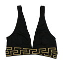 【15,000円以上1,000円OFF!!】 VERSACE ヴェルサーチ ブラック Black Logo bikini top スイムウェア レディース 春夏2024 1008602A2321851B000 【関税・送料無料】【ラッピング無料】 ju