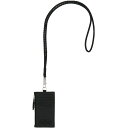 FERRAGAMO フェラガモ ブラック Black 'Gancio' card holder with a shoulder strap 財布 メンズ 春夏2023 0758066NERO 【関税・送料無料】【ラッピング無料】 ju