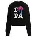 【1000円OFFクーポン配布中!!】 パーム エンジェルス PALM ANGELS トレーナー レディース ブラック Sweatshirts 'I Love PA’ sweatshirt PWBA016S23FLE00110841084 Black 関税 送料無料 ラッピング無料 2023SS ju