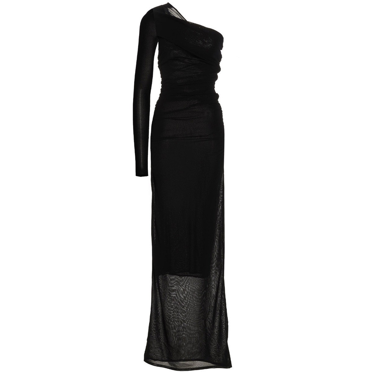SAINT LAURENT PARIS イヴ サンローラン Black Draped long dress ドレス レディース 春夏2023 734466Y76AJ1000 【関税・送料無料】【ラッピング無料】 juのサムネイル