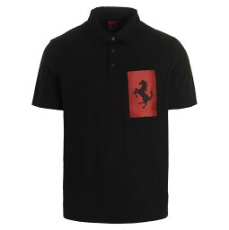 【0の付く日ポイント4倍】 FERRARI フェラーリ ブラック Black 'Label Pocket' polo shirt トップス メンズ 春夏2023 4782101 【関税・送料無料】【ラッピング無料】 ju