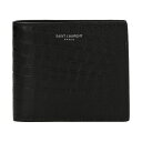 【本日5の付く日ポイント4倍!!】 SAINT LAURENT PARIS イヴ サンローラン ブラック Black Logo croc print wallet 財布 メンズ 春夏2024 396303DZEDE1000 【関税・送料無料】【ラッピング無料】 ju