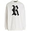 RAF SIMONS   ۥ磻 White/Black 'R sweatshirt ȥ졼ʡ  ղ2023 231M1670010 ڴǡ̵ۡڥåԥ̵ ju