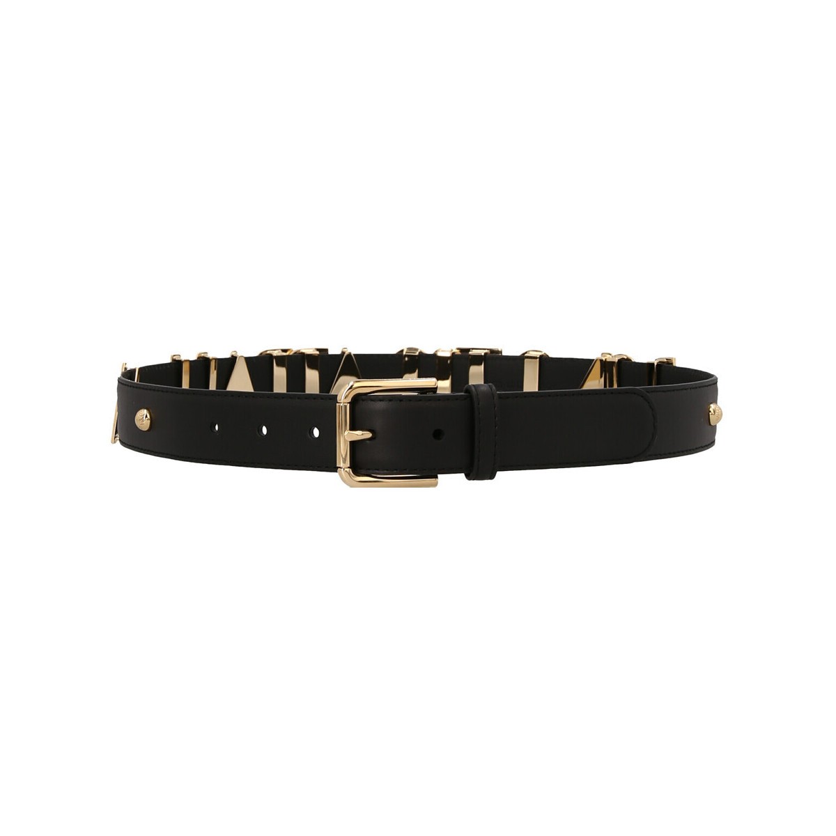 ドルチェ&ガッバーナ ベルト（レディース） DOLCE&GABBANA ドルチェ&ガッバーナ ブラック Black Logo belt ベルト レディース 春夏2023 BE1521AM6818S070 【関税・送料無料】【ラッピング無料】 ju