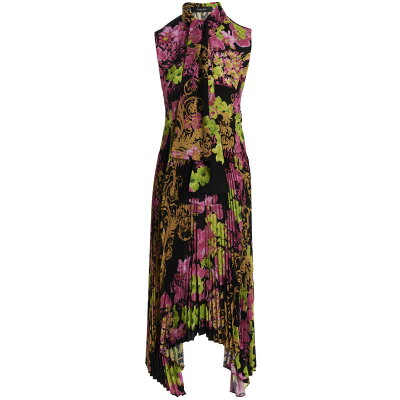 VERSACE ヴェルサーチ Multicolor 'Logo Asymmetric' minidress ドレス レディース 春夏2023 10091491A066415B100 【関税・送料無料】【ラッピング無料】 ju
