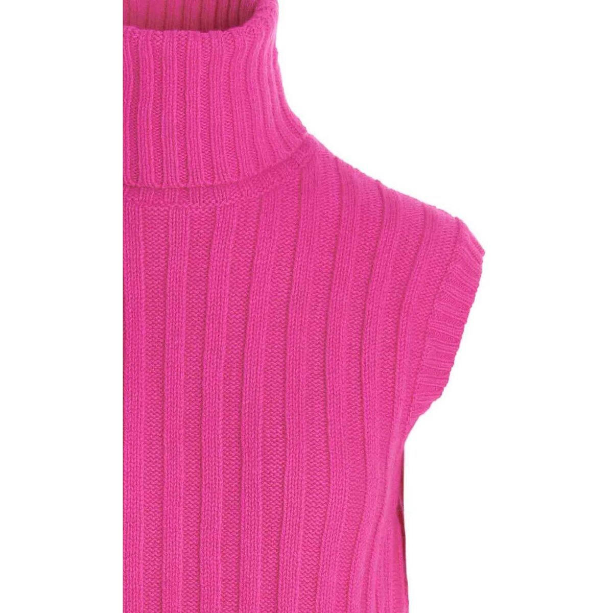 【楽天スーパーSALE対象商品】【3000円OFF!!】 JEJIA ジェジア Fuchsia High neck ribbed vest トップス レディース 秋冬2022 JEJIATURTLEGILETSHOCKPINKWOOL ju