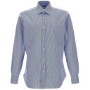 BARBA バルバ ブルー Light Blue Striped shirt シャツ メンズ 秋冬2023 T1U14P0136079U0001 【関税・送料無料】【ラッピング無料】 ju